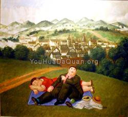 Fernando Botero painting - 费尔南多·博特罗